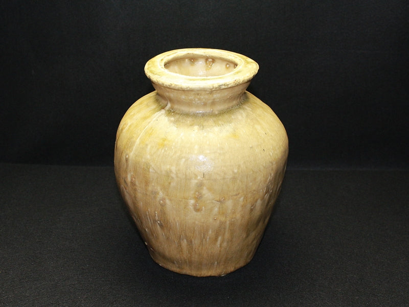 22317 Kitaoji Rosanjin [First Touanshiki] (Iga-style ash-glazed vase [Yusai box])