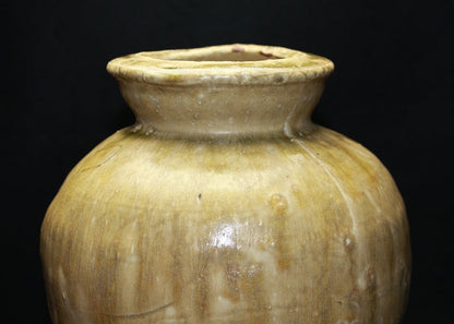 22317 Kitaoji Rosanjin [First Touanshiki] (Iga-style ash-glazed vase [Yusai box])