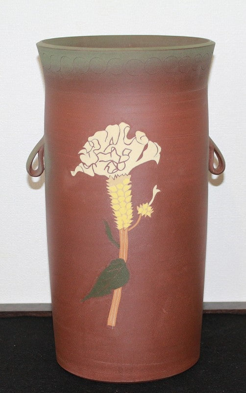 25509 Imai Masayuki (Inlaid double-eared cockscomb vase) 