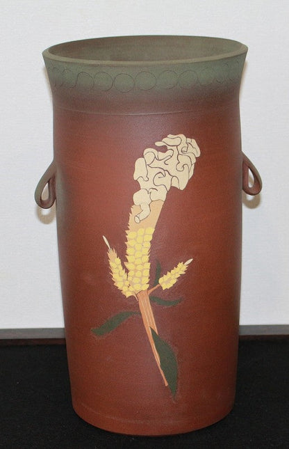 25509 Imai Masayuki (Inlaid double-eared cockscomb vase) 