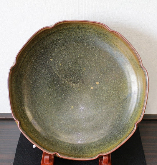 25445 FUJIWARA Keisuke (Large Tenmoku Flower Bowl) 