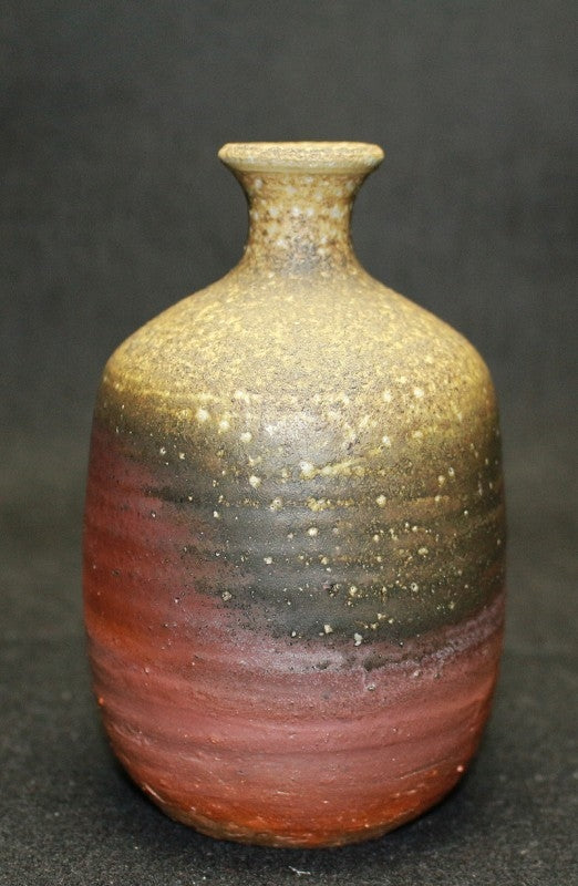 25127 Living National Treasure Yamamoto Tosyu (Bizen Sake Bottle) YAMAMOTO Tosyu 