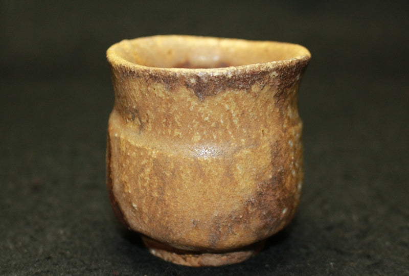 25584 Living National Treasure Jun Isezaki (Bizen sake cup) ISEZAKI Jun