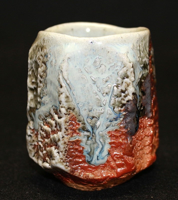 23017 Nishihata Tadashi (ash-glazed sake cup) 