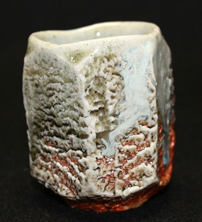 23017 Nishihata Tadashi (ash-glazed sake cup) 