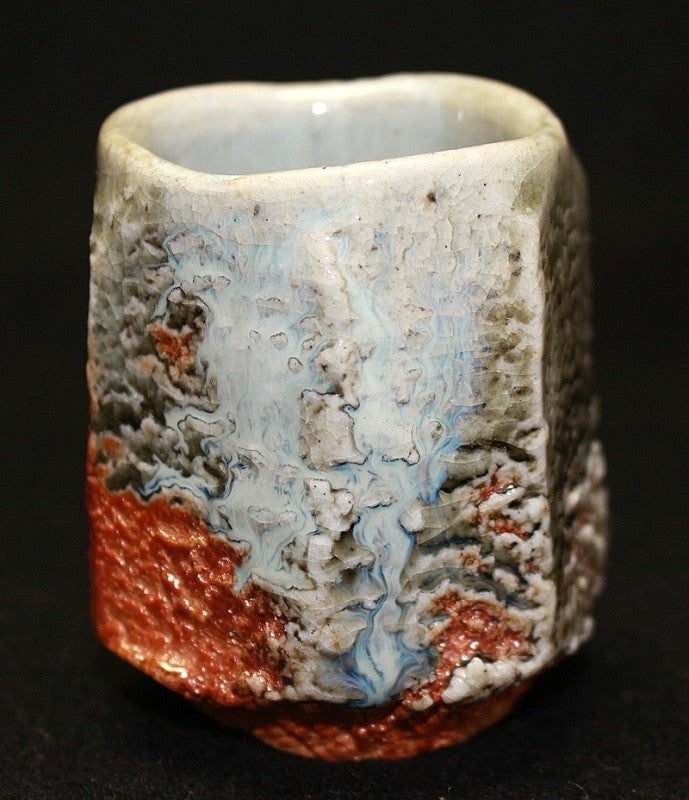 23017 Nishihata Tadashi (ash-glazed sake cup) 