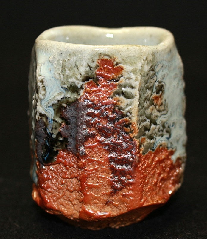 23017 Nishihata Tadashi (ash-glazed sake cup) 