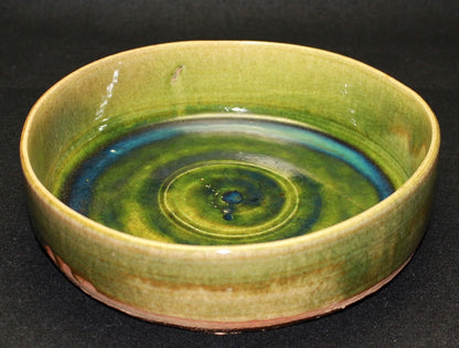 23165 Kitaoji Rosanjin (Oribe glaze Dora bowl) KITAOJI Rosanjin 