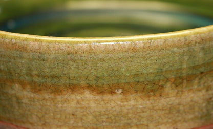 23165 Kitaoji Rosanjin (Oribe glaze Dora bowl) KITAOJI Rosanjin 