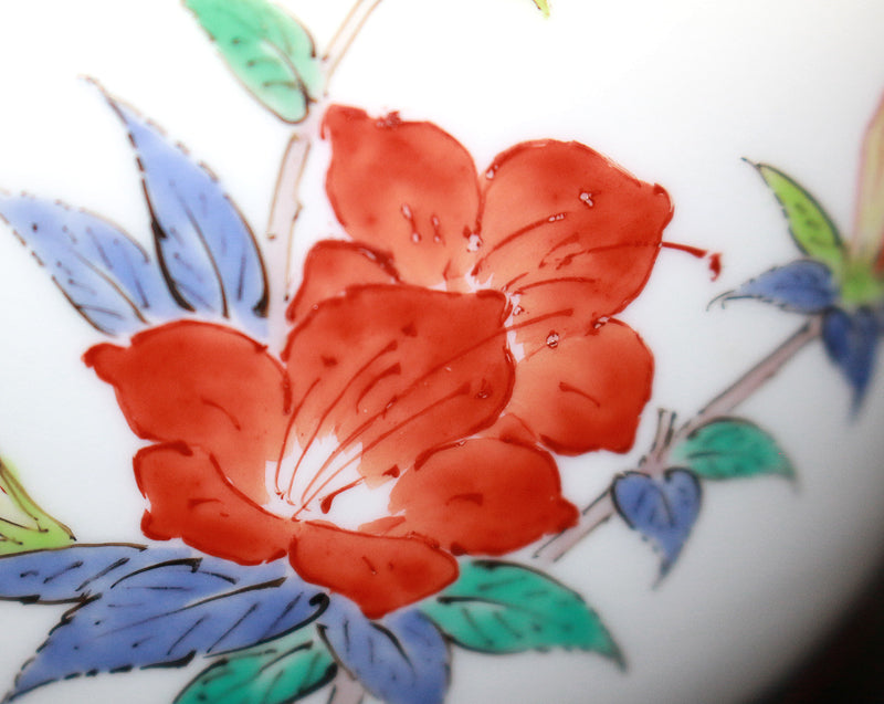 25640 Living National Treasure 14th generation Sakaida Kakiemon (Nigorote Sanpowariyama Azalea Design Incense Burner) 