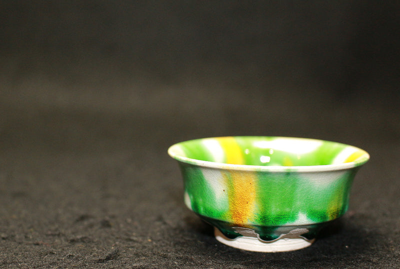 25646 Living National Treasure Takuo Kato (Reproduced Shosoin Three-color Sake Cup①) 