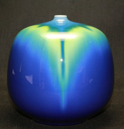 24436 人间国宝第3代德田弥祖吉（美花瓶）TOKUDA弥祖吉