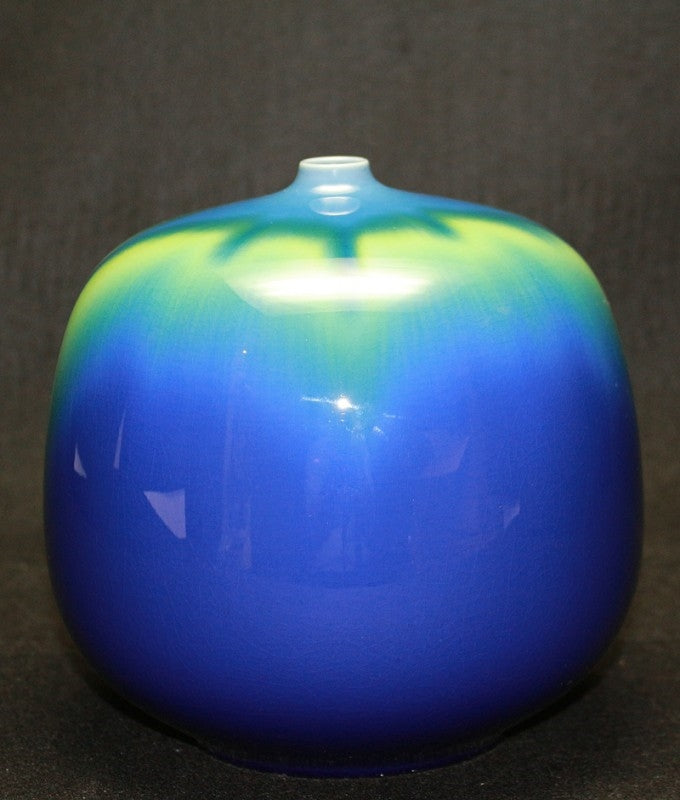 24436 人间国宝第3代德田弥祖吉（美花瓶）TOKUDA弥祖吉