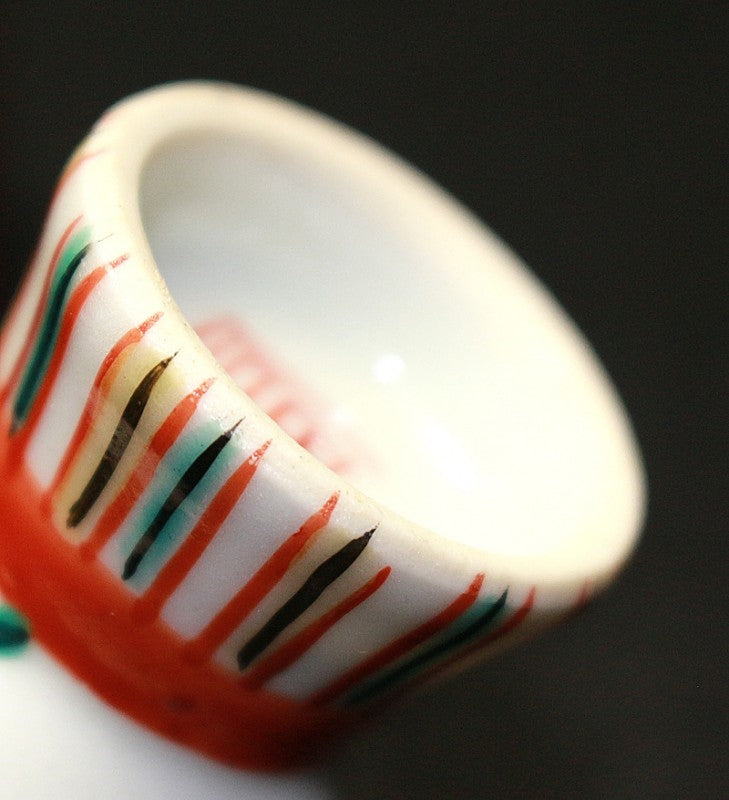 22650 Living National Treasure Tomimoto Kenkichi (5 colored sake cups)