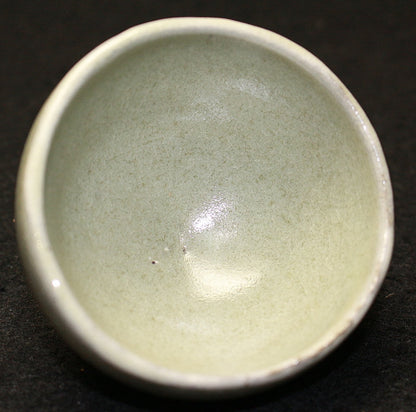 25283 KIMURA Morikazu (Green onion blue-gray glaze sake cup) 