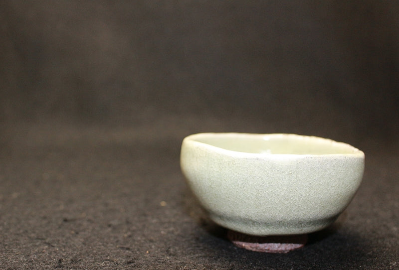 25283 KIMURA Morikazu (Green onion blue-gray glaze sake cup) 