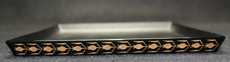 24482 Living National Treasure Otomaru Kodo (lacquered gentian incense holder (with dry lacquer incense tray, made in 1993, exhibited at a solo exhibition)) 