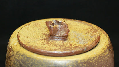 23337 Kitaoji Rosanjin (Bizen kiln-changed water jar (Yusai box)) 