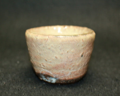 25301 Living National Treasure Kato Hajime (Three types of ceramic cups, colored, bush clover, and Shigaraki) 