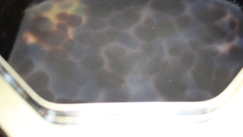 25300　 藤田喬平　(手吹飾筥　紅白梅)　FUJITA Kyohei