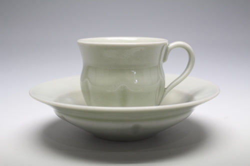 21248 Kenkichi Tomimoto (White porcelain coffee bowls, set of five)