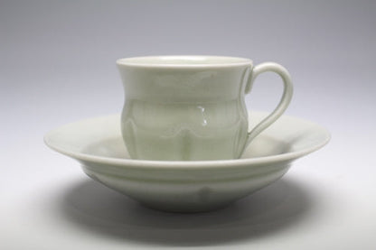 21248 Kenkichi Tomimoto (White porcelain coffee bowls, set of five)