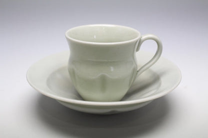 21248 Kenkichi Tomimoto (White porcelain coffee bowls, set of five)