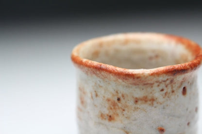 21351 Kitaoji Rosanjin [Second generation Touan Shiki] (Akashino Matsugaki pattern sake cup)