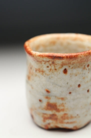 21351 Kitaoji Rosanjin [Second generation Touan Shiki] (Akashino Matsugaki pattern sake cup)