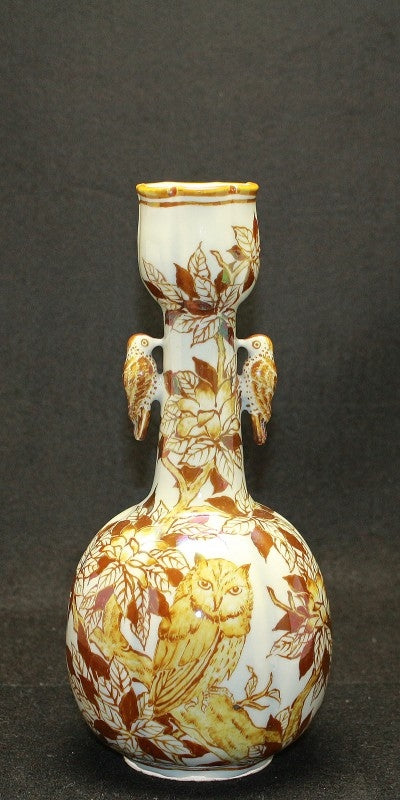 24555 Living National Treasure Takuo Kato (Luster Colored Vase "Forest Spirit") 