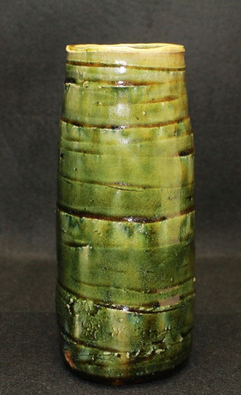 23942 Mineo Okabe (Blue Oribe Vase) OKABE Mineo 