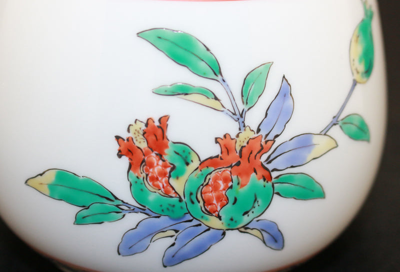 24532 14th generation Sakaida Kakiemon (Muddy hand pomegranate design incense burner) SAKAIDA Kakiemon 