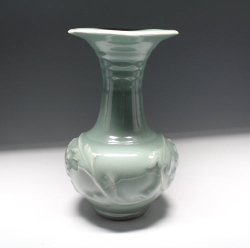 21260 河井寛次郎(青磁花瓶［鐘渓窯印］)KAWAI Kanjiro – アート飛田