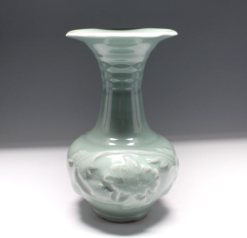 21260 河井寛次郎(青磁花瓶［鐘渓窯印］)KAWAI Kanjiro – アート飛田