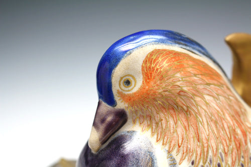 21733 The fifth generation of Kiyomizu Rokubei, who contributed to the modernization of Kyoto ware (mandarin duck ornament)