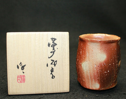 25315 KAKUREZAKI Ryuichi (Bizen sake cup) 