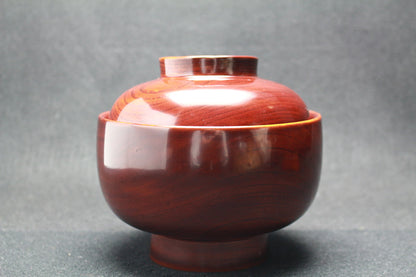 24064 KURODA Tatsuaki (Large lacquered Zelkova bowl) 