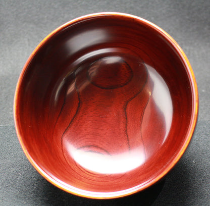 24064 KURODA Tatsuaki (Large lacquered Zelkova bowl) 