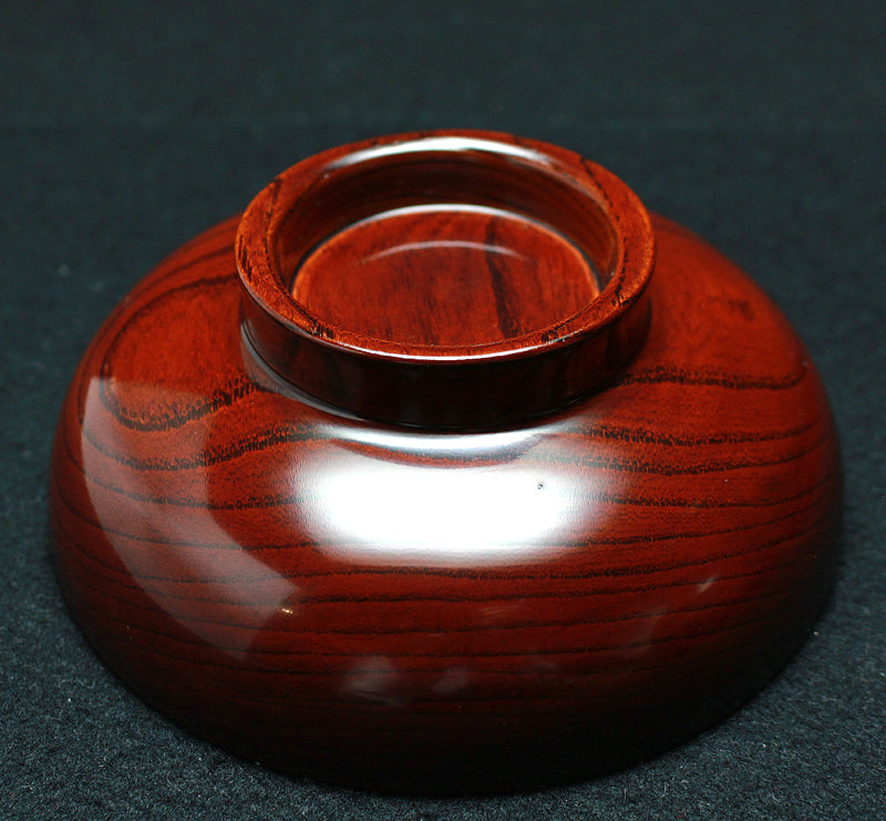 24064 KURODA Tatsuaki (Large lacquered Zelkova bowl) 