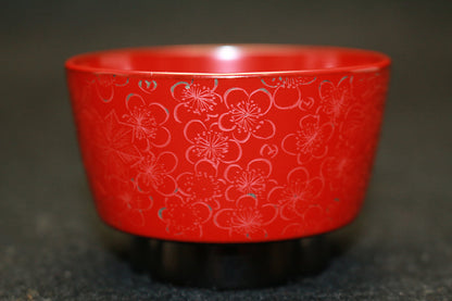 24983 Living National Treasure KOMORI Kunie (Seasonal Flower Design Sake Cup) 