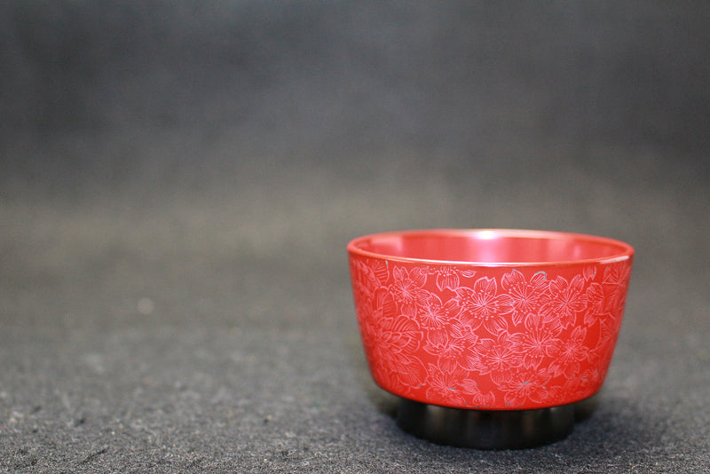 24983 Living National Treasure KOMORI Kunie (Seasonal Flower Design Sake Cup) 