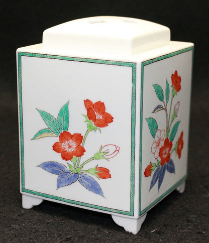 25378 14th generation Sakaida Kakiemon (cloudy hand cherry blossom incense burner) 