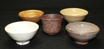 22804 HOSOKAWA Morihiro (Five types of sake cups) 