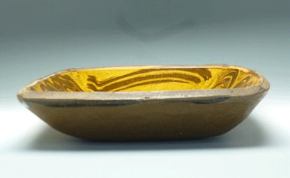 20138 Bernard Leach (yellow glaze hand-painted plate)