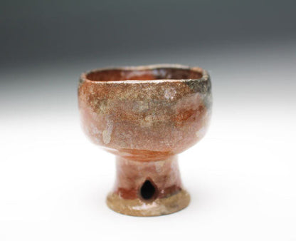 20573 RAKU Kichizaemon [12th generation Hironyu] (Red sake cup)