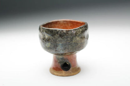 20573 RAKU Kichizaemon [12th generation Hironyu] (Red sake cup)