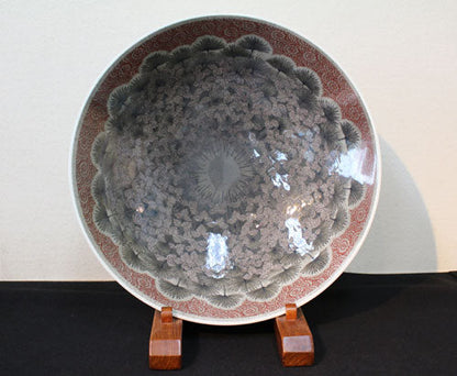 20634 13th generation Imaemon Imaizumi (colored light ink chrysanthemum design bowl)