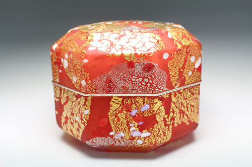 20698 Kyohei Fujita (Hand-blown decorative box, Tatsuta) FUJITA KYOHEI