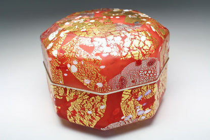 20698 Kyohei Fujita (Hand-blown decorative box, Tatsuta) FUJITA KYOHEI