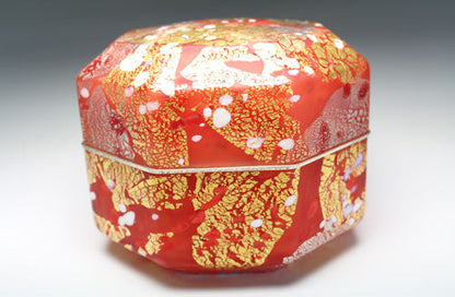 20698 Kyohei Fujita (Hand-blown decorative box, Tatsuta) FUJITA KYOHEI